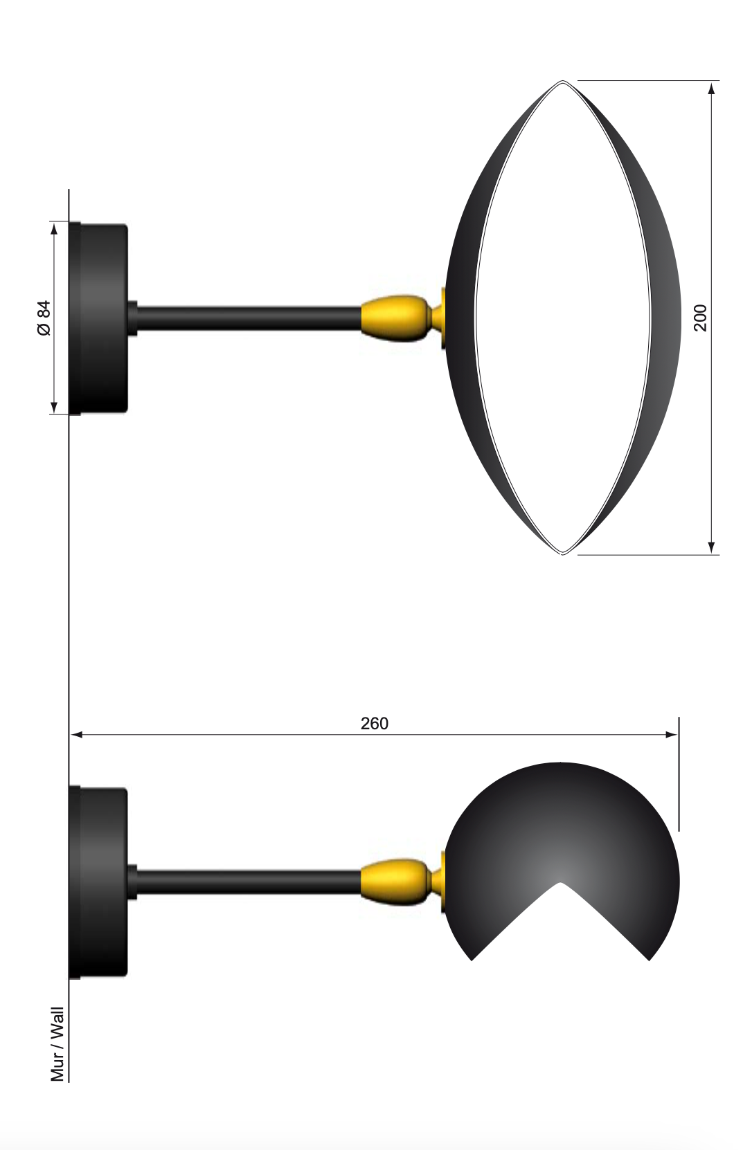 Small sconce “Eye”
