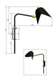 Small bed side sconce “Antony”