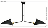 Ceiling lamp 2 still arms