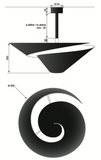 Ceiling lamp “Snail” – 23″diameter