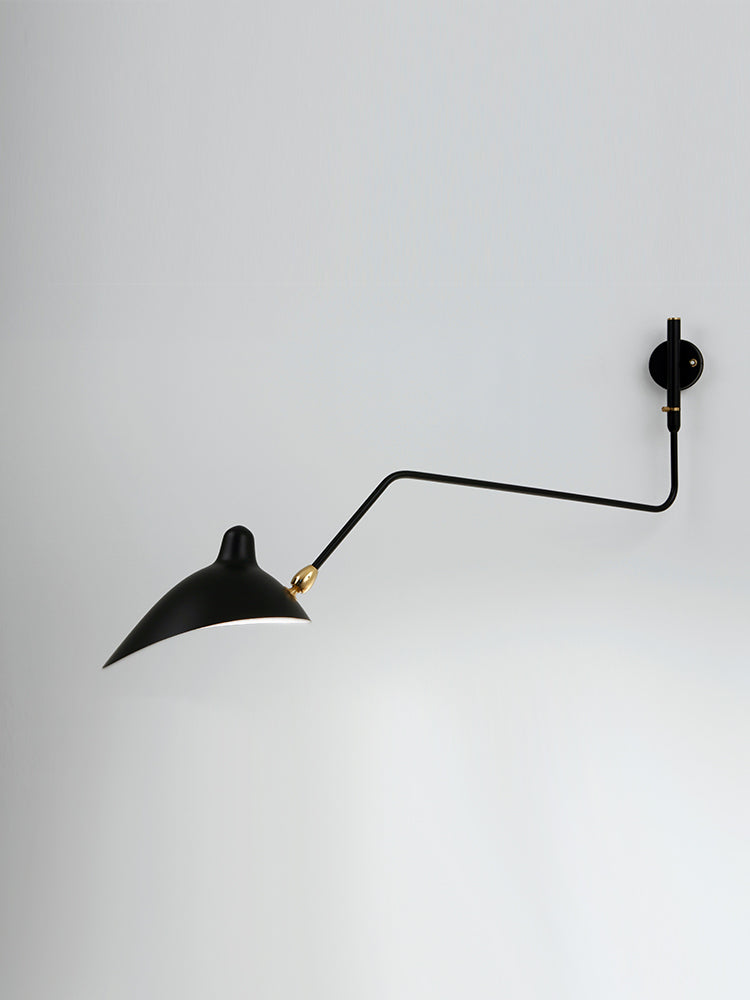 Sconce 1 rotating curved arms