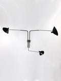 Sconce 3 rotating straight arms