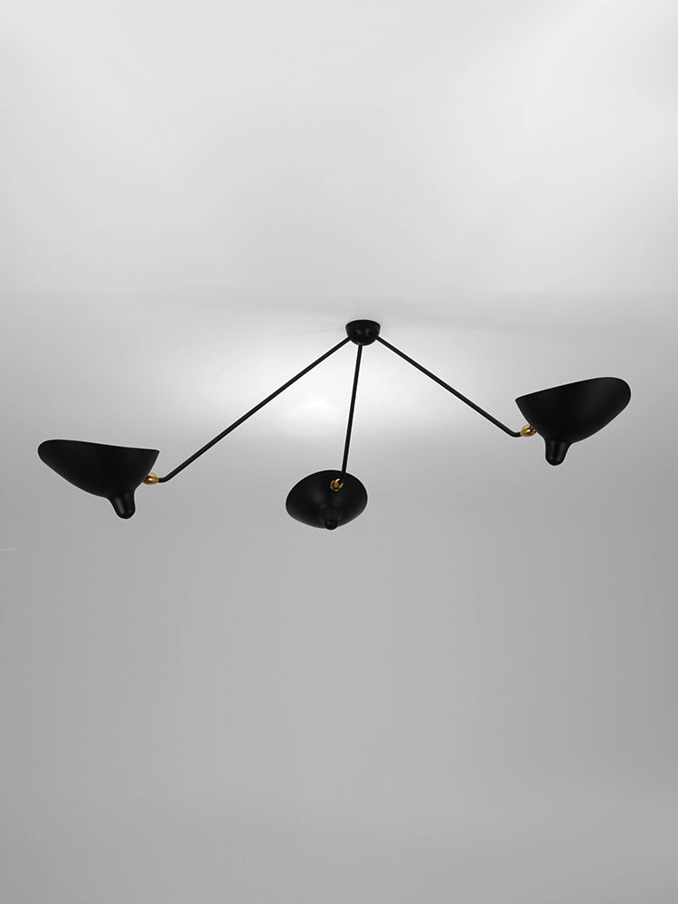 Ceiling lamp “Spider” 3 still arms
