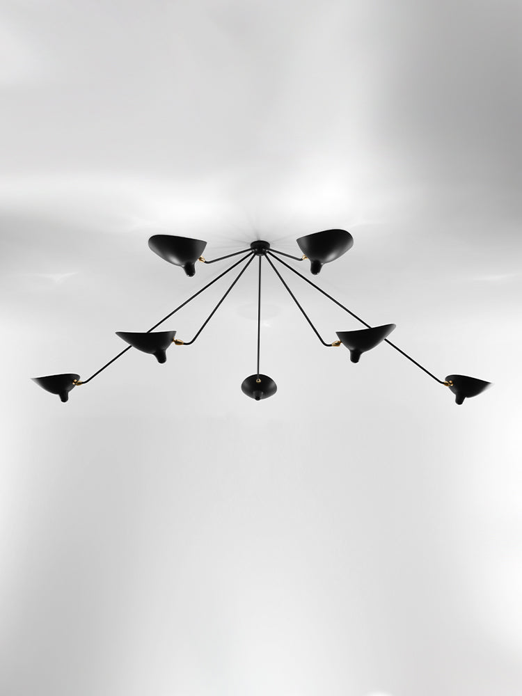 Ceiling lamp “Spider” 7 still arms