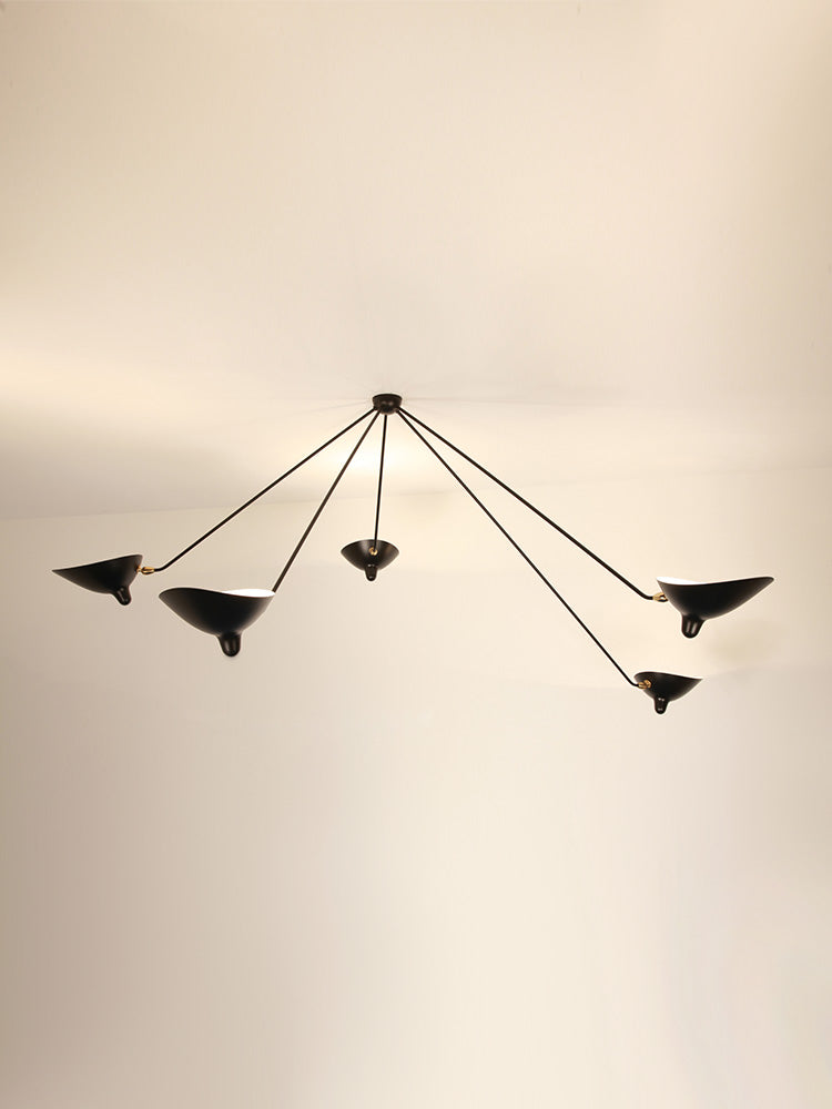 Ceiling lamp “Spider” 5 still arms