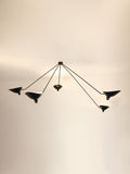 Ceiling lamp “Spider” 5 still arms