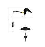 Small bed side sconce “Antony” round case