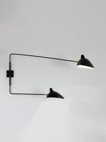 TWO-ARM ROTATING WALL SCONCE