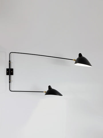Sconce 2 rotating straight arms