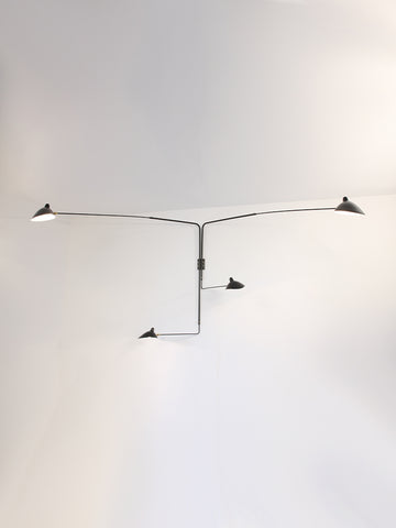 FOUR-ARM ROTATING WALL SCONCE