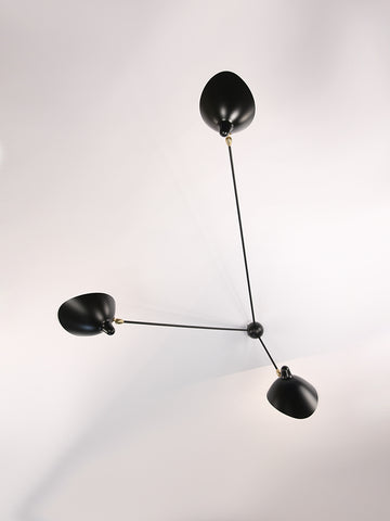 THREE-ARM FIXED SPIDER WALL LAMP