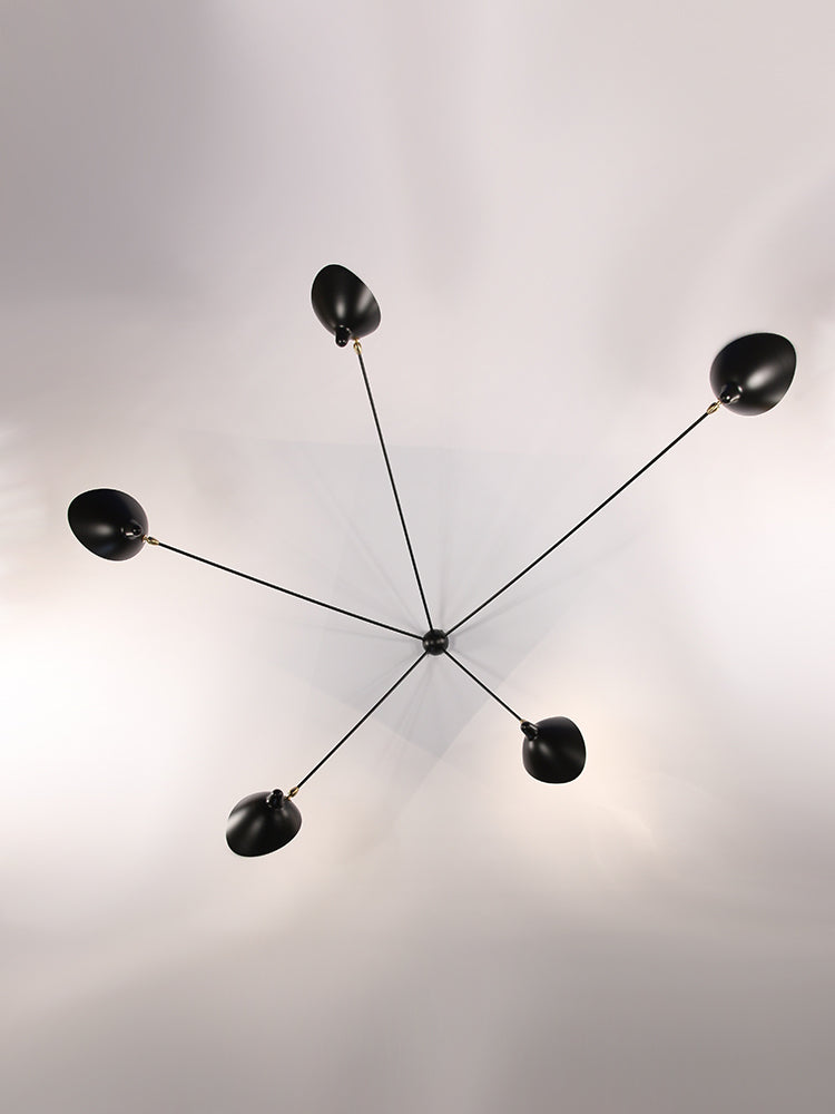 FIVE-ARM FIXED SPIDER WALL LAMP