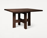 FARMHOUSE TRESTLE TABLE 120 SQUARE