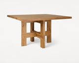 FARMHOUSE TRESTLE TABLE 120 SQUARE