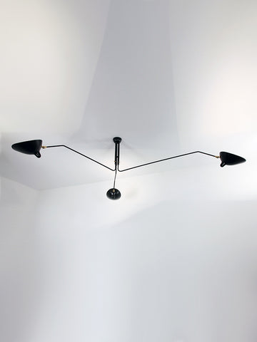 Ceiling lamp 3 rotating arms