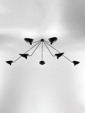 SEVEN-ARM SPIDER CEILING LAMP