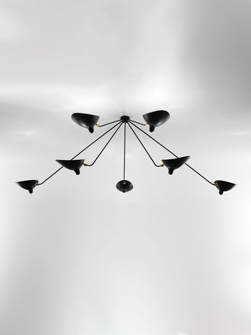 Ceiling lamp “Spider” 7 still arms