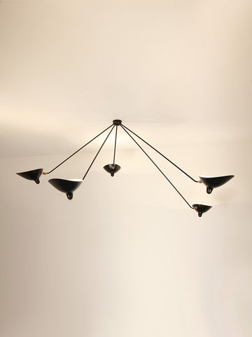 Ceiling lamp “Spider” 5 still arms