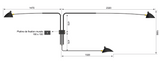 Sconce 3 rotating straight arms