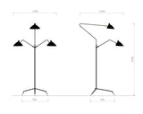 Standing lamp 3 arm