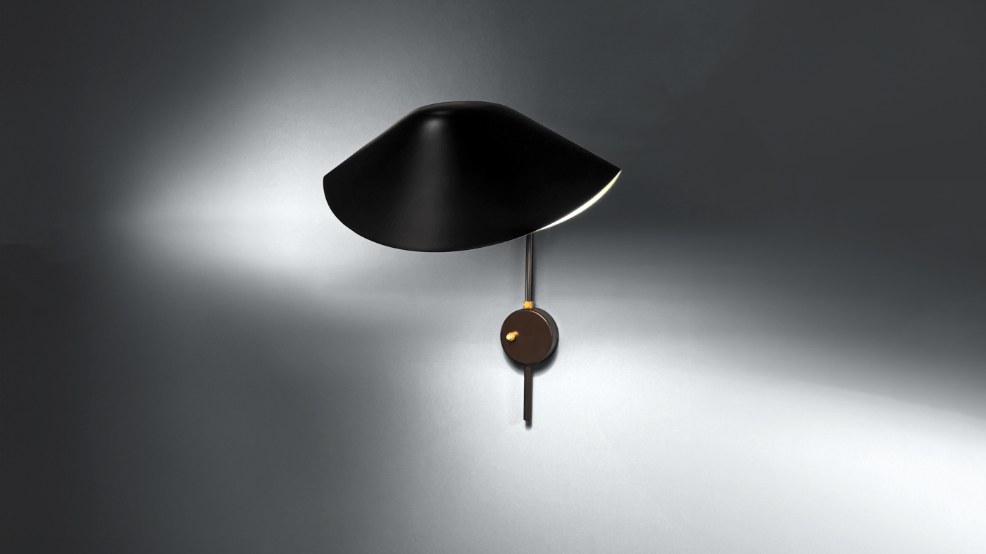 Small bed side sconce “Antony” round case